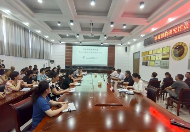 南阳市汉画馆特邀专家举办《微痕增强成像技术在文物保护与研究中的应用》专题讲座